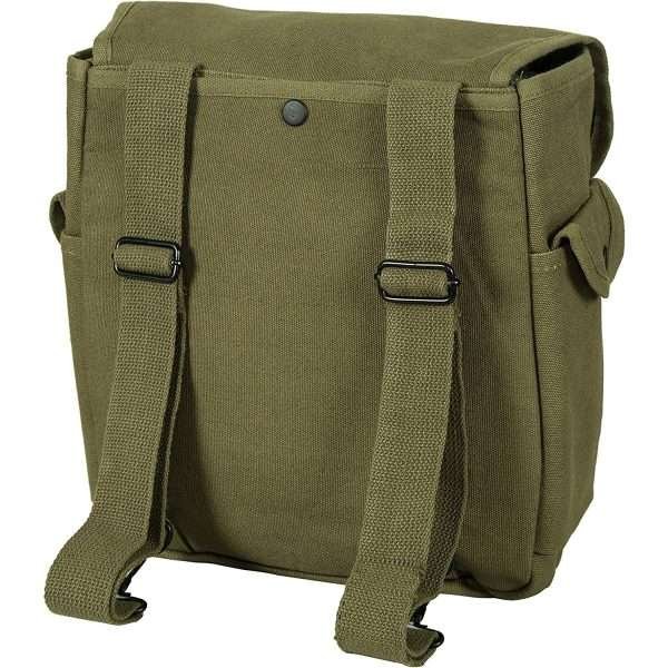 Mochila De Lona Pesada Musette Verde Oliva Camping, Geología - Imagen 3
