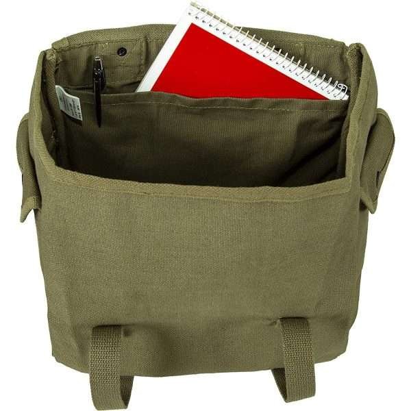 Mochila De Lona Pesada Musette Verde Oliva Camping, Geología - Imagen 4