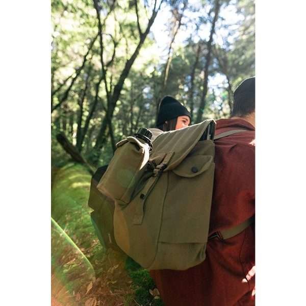 Mochila De Lona Pesada Musette Verde Oliva Camping, Geología - Imagen 5