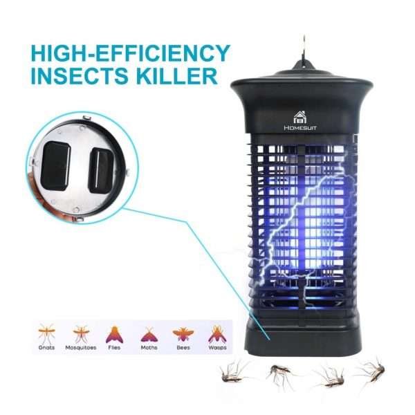 Lámpara Eléctrica Mata Insectos Moscas, Interior Y Exterior - Imagen 3