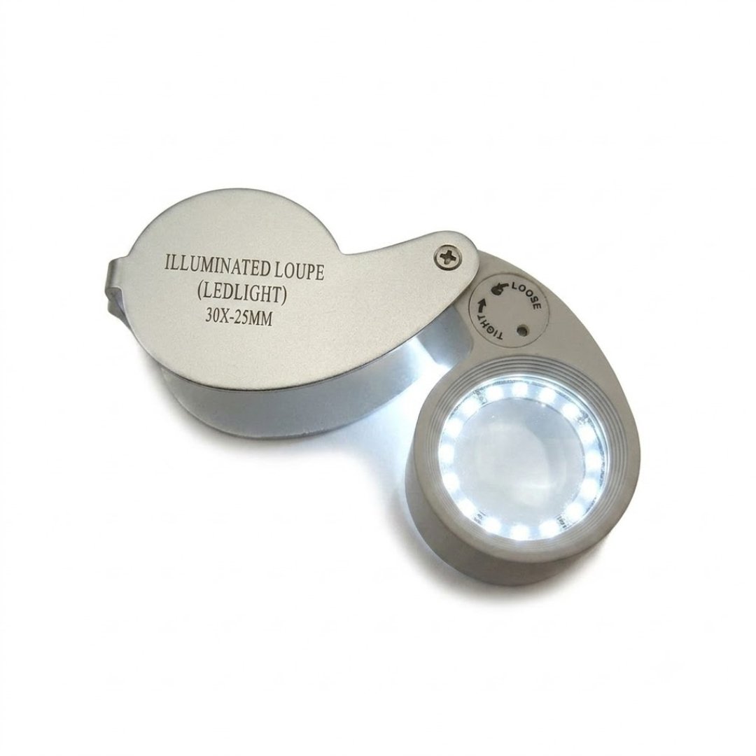 Lupa SE 30x iluminado Lupa de los joyeros