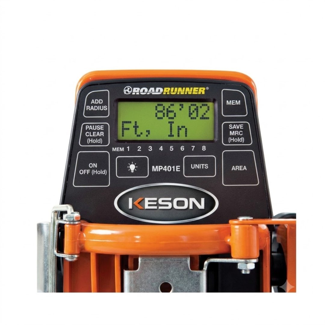 Rueda Digital Keson Steel para medir distancias con precisión. Contador digital, estructura de acero y diseño profesional para topografía e ingeniería.