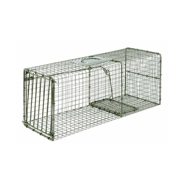 Trampa jaula para vida salvaje con puerta única resistente de 36″x15″x14″