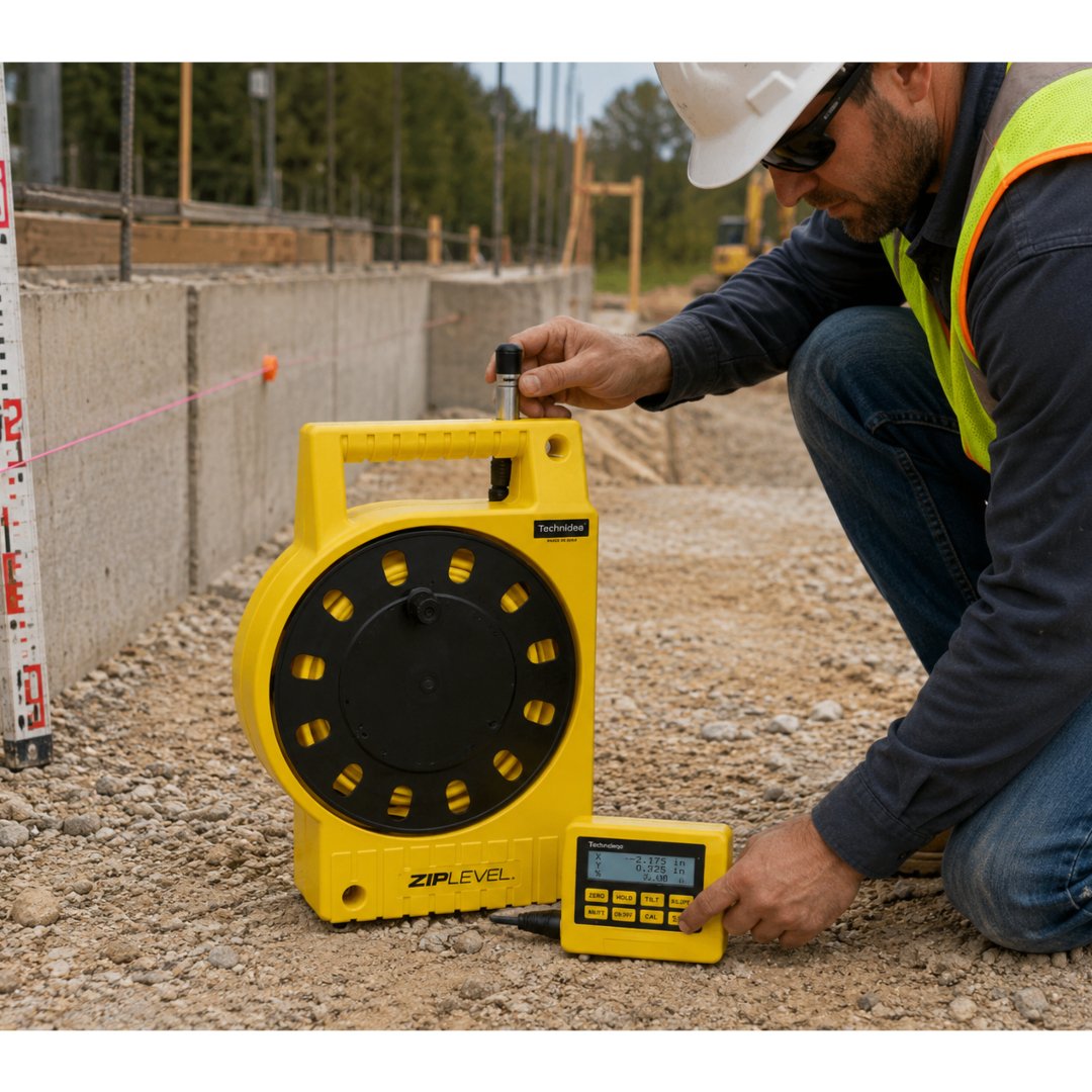 Altímetro ZipLevel Pro-2000 para medir desniveles y diferencias de altura con alta precisión. Ideal para topografía, construcción e ingeniería.