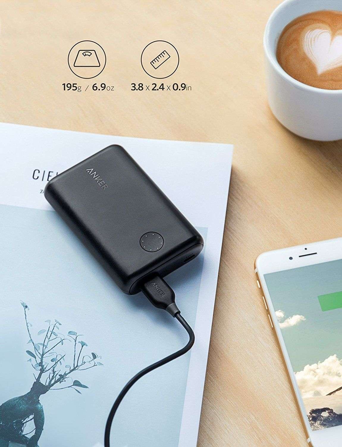 Cargador Anker PowerCore II 10000 compacto 10000mAh carga rápida para iPhone, Samsung Galaxy y más - Imagen 3