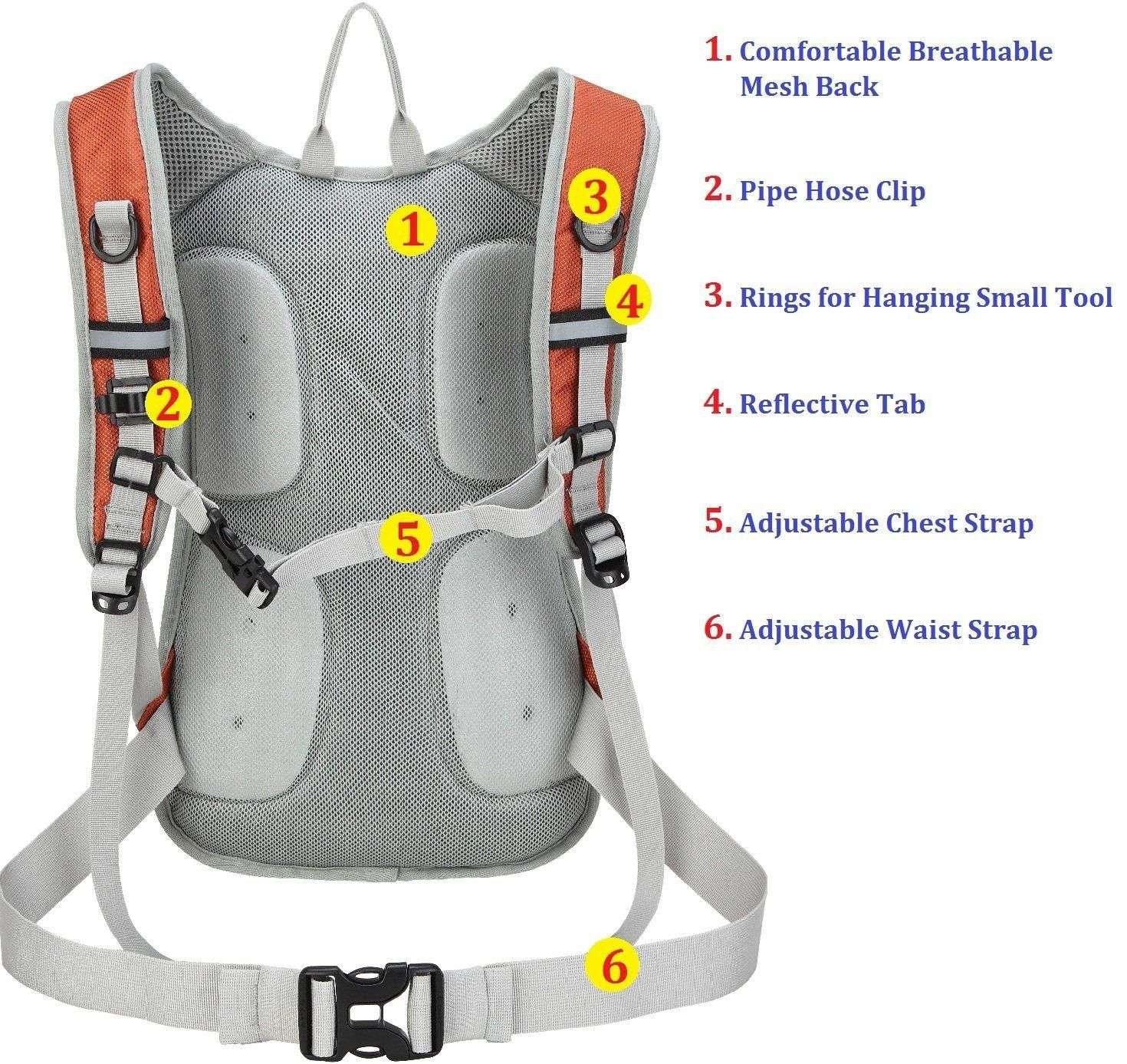 Morral o Bolso de hidratación con aislamiento con vejiga de 2L - Imagen 2