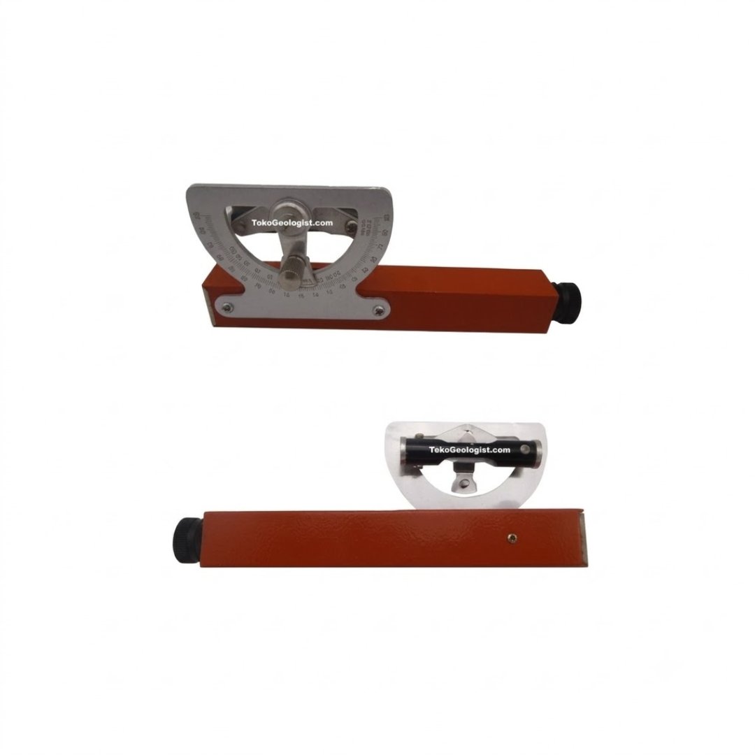 Nivel Abney Topográfico de bolsillo para medir pendientes, ángulos y desniveles con precisión. Ideal para topografía, geología, ingeniería y minería.