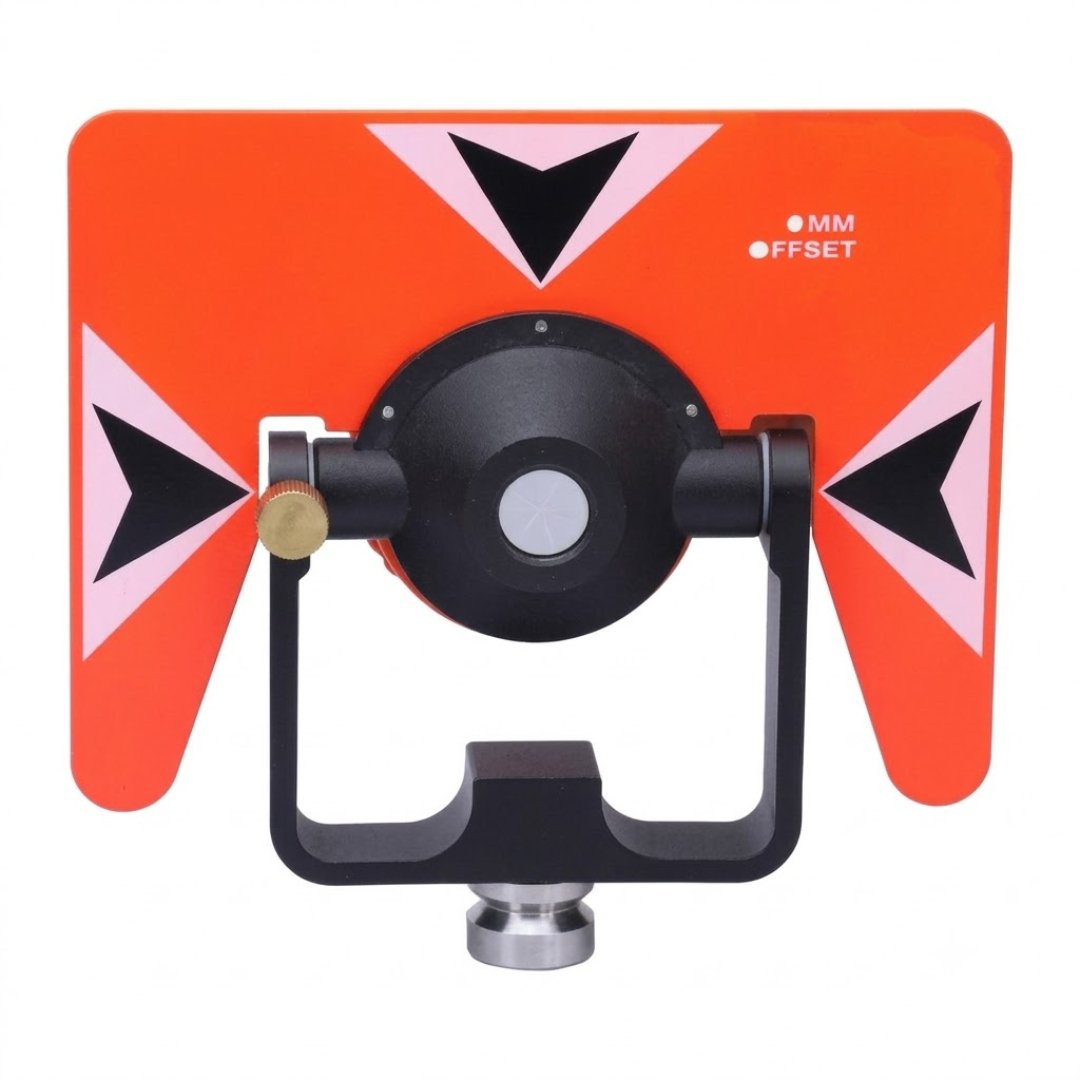 Prisma Simple Inclinable Sokkia para estaciones totales. Alta precisión en topografía, construcción e ingeniería con soporte inclinable profesional.