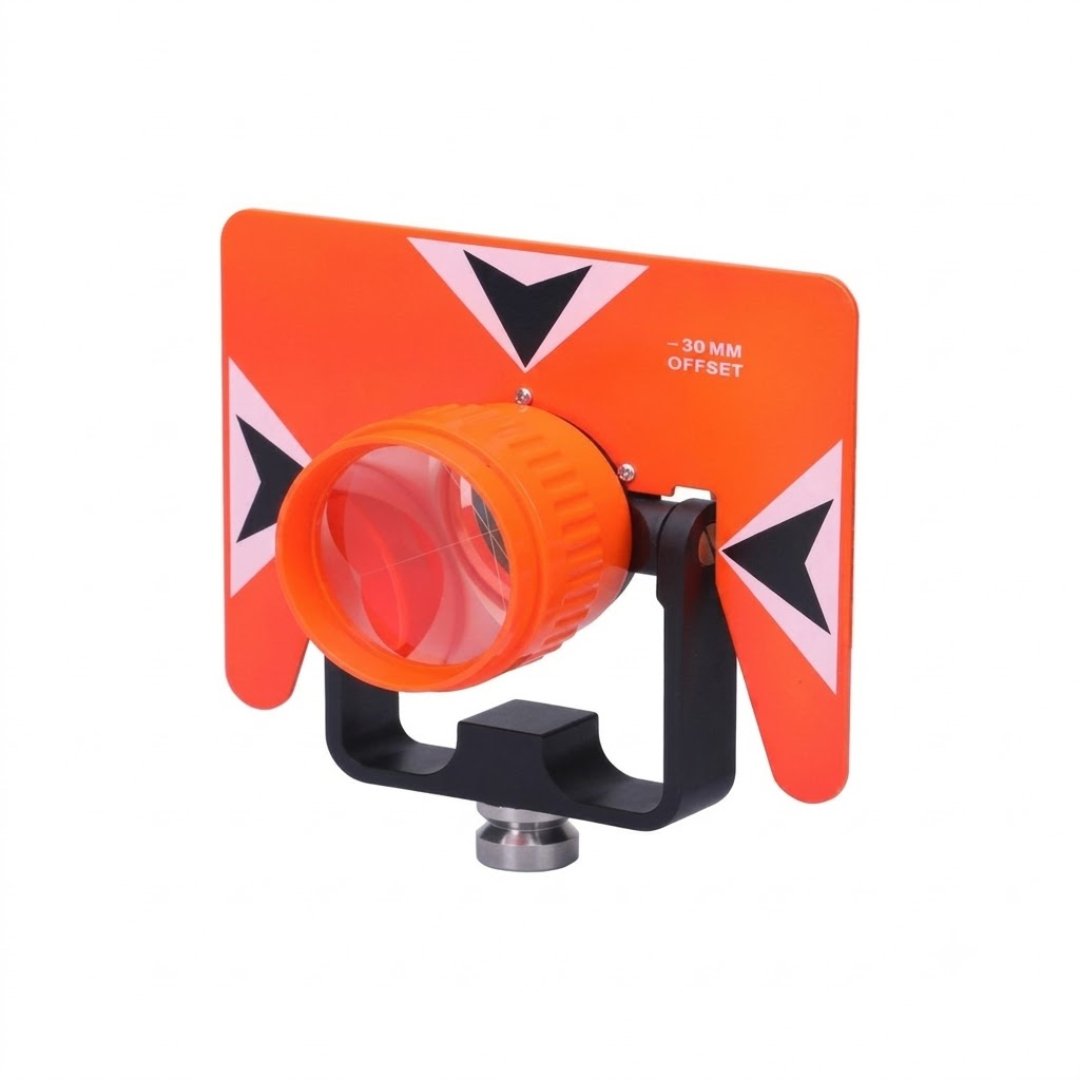 Prisma Simple Inclinable Sokkia para estaciones totales. Alta precisión en topografía, construcción e ingeniería con soporte inclinable profesional.