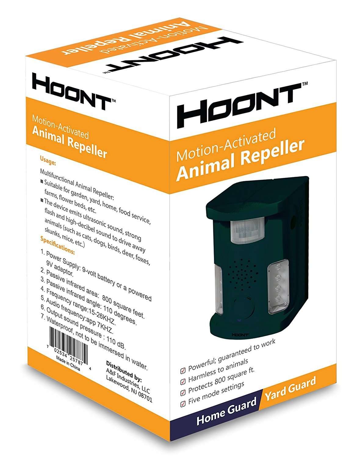 Repelente Ultrasonido Ahuyentador De Animales Hoont - Imagen 4