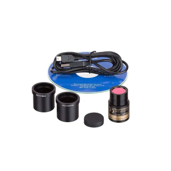 cámara VGA microscopio AmScope USB 640x480