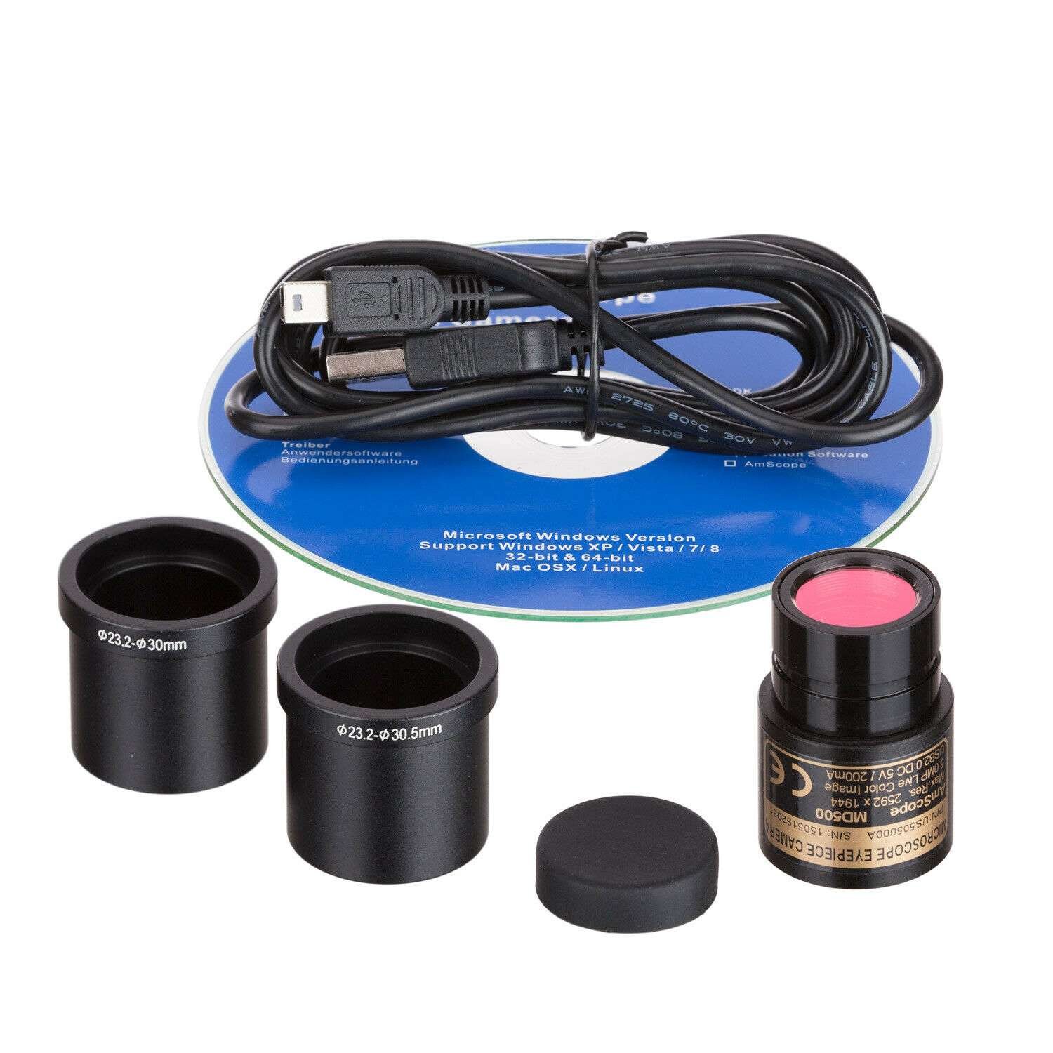 Cámara Microscopio Usb Amscope 5.0 Mp Usb Md500 Video