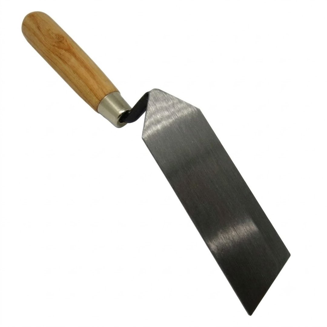 Palustre rectangular arqueología con mango de madera para excavaciones de precisión. Ideal para trabajo de campo, arqueólogos, universidades e investigación.