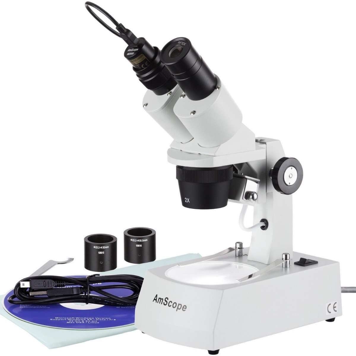 Microscopio Estéreo Amscope 20x-40x-80x