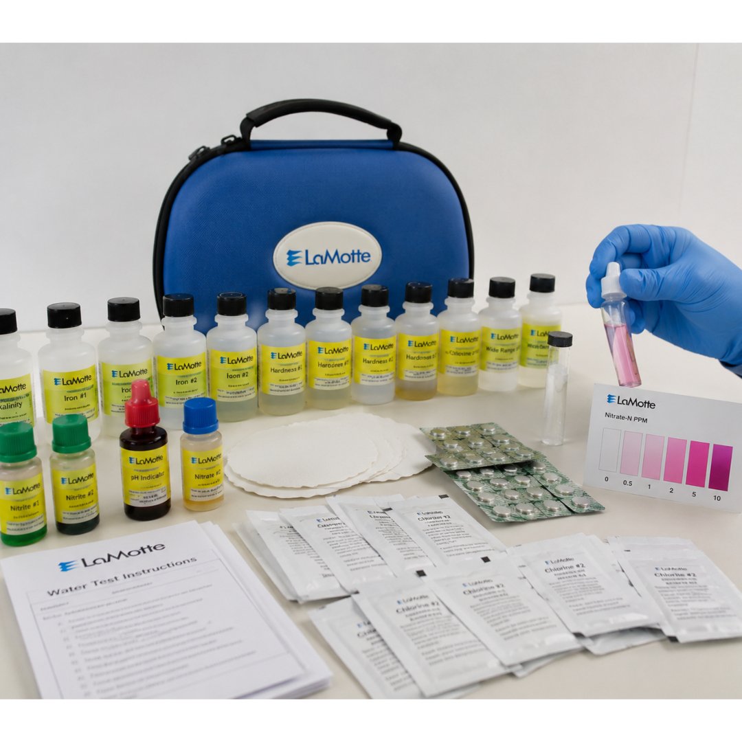 Repuesto Kit Suelo LaMotte AM-31 para renovar los reactivos del equipo de análisis de macronutrientes del suelo. Ideal para agricultura, educación e investigación.