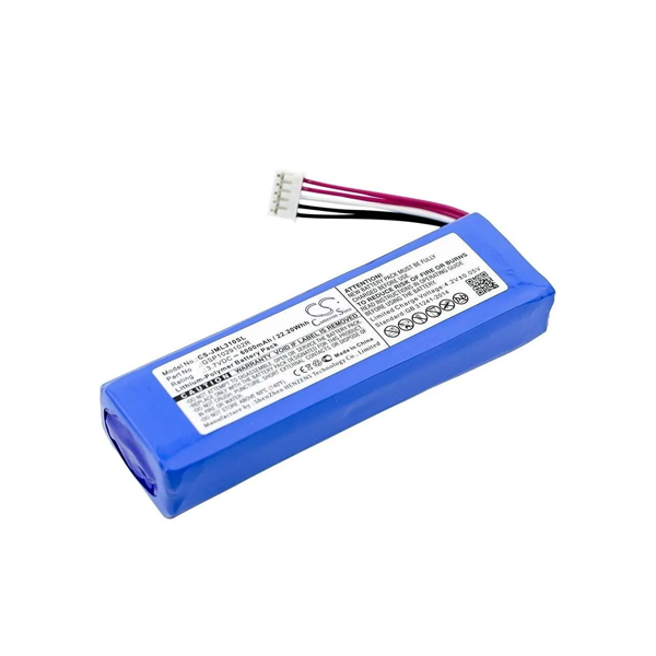 Batería Bafle speaker 3.7 VDC 6000 mAh JBL Charge 2+, Charge Plus, ajusta JBL MLP912995-2P