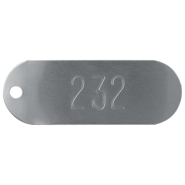 Láminas De Aluminio Alargadas Numeradas 1-1000 2-3/4 X 1 - Imagen 3