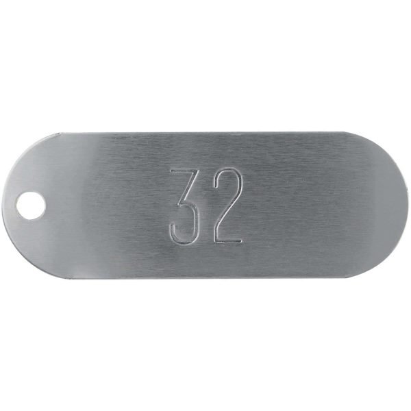 Láminas De Aluminio Alargadas Numeradas 1-1000 2-3/4 X 1 - Imagen 2