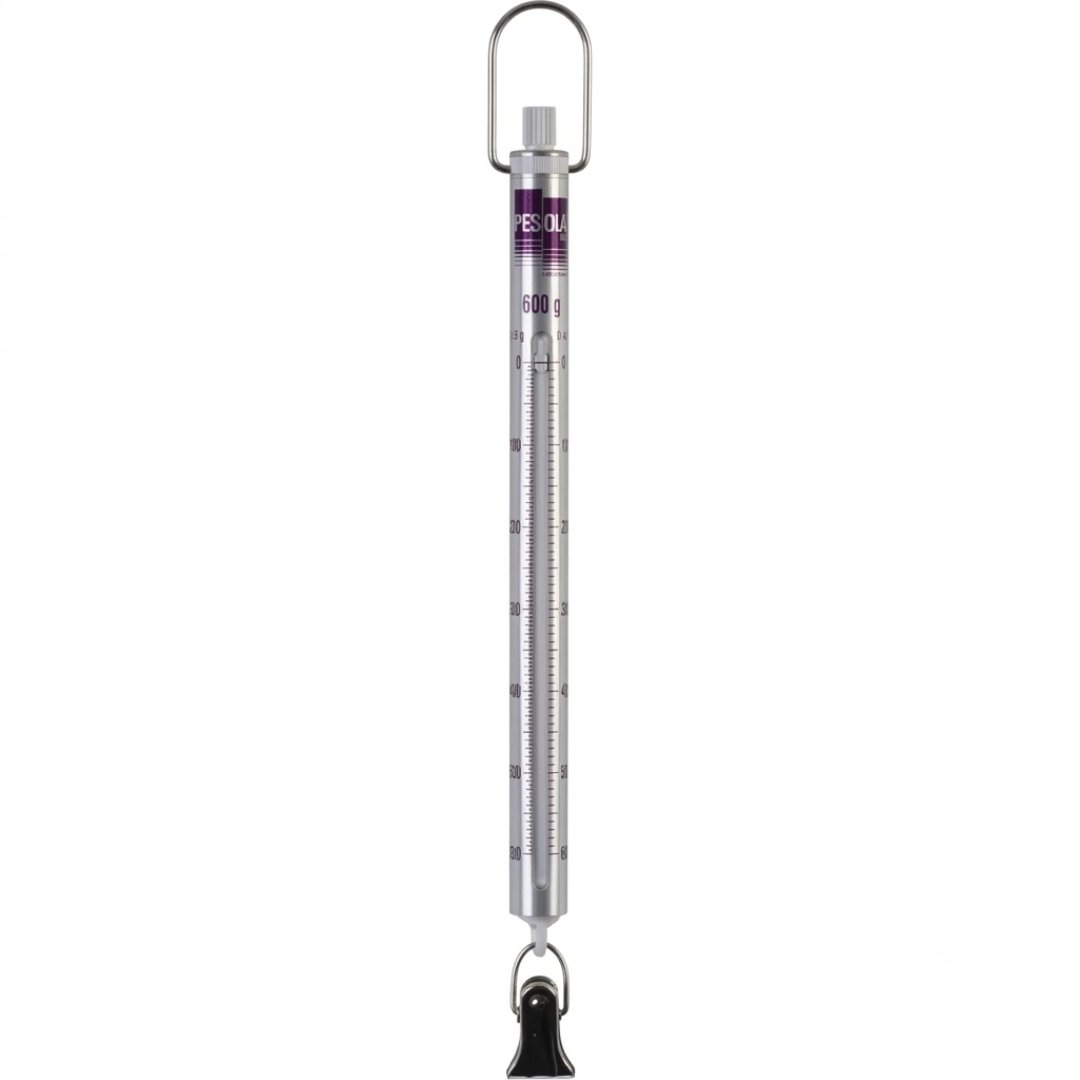 Balanza Pesola 600 g con capacidad de 600 g y división de 5 g. Ideal para trabajo de campo, laboratorio, educación e investigación ambiental.