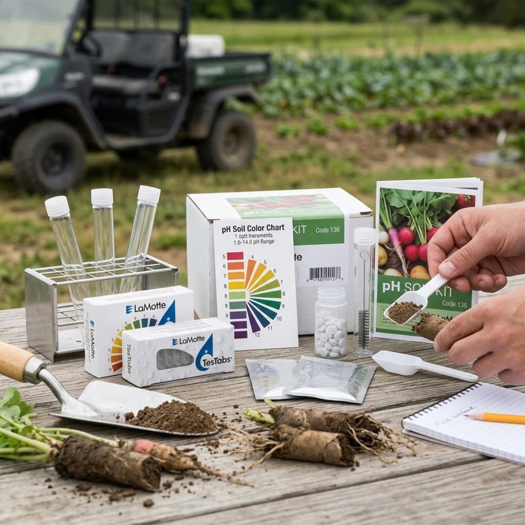 Kit pH suelo LaMotte para determinar el nivel de acidez o alcalinidad de muestras de suelo. Solución práctica para análisis en laboratorio, campo y educación.