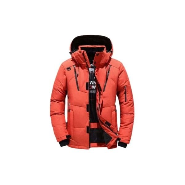 Chaqueta De Invierno Térmica Cuello De Pato Roja