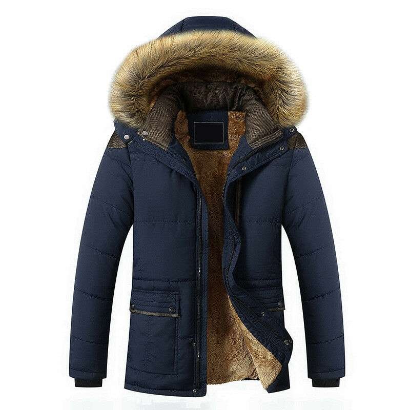 Chaqueta Impermealbe Capucha Azul Oscura - Imagen 2