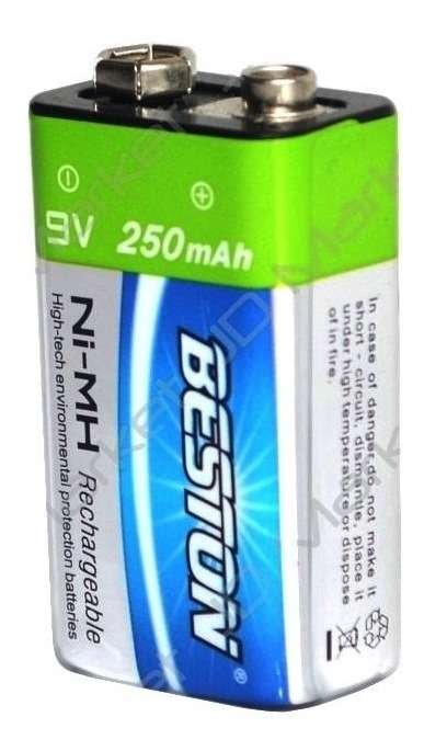 Batería Recargable Cuadrada Beston Ni-mh 9v 250 Mah - Imagen 3