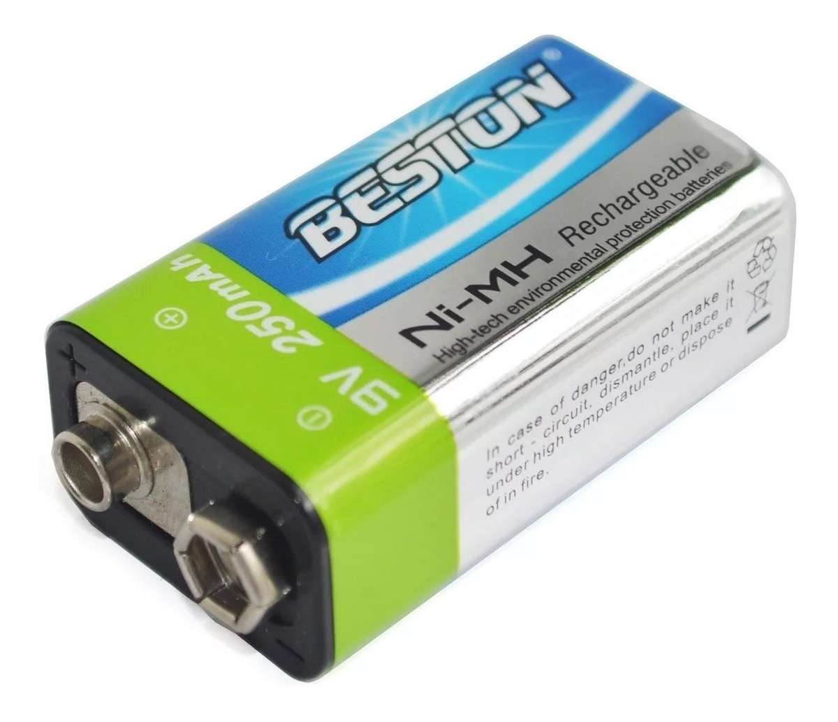 Batería Recargable Cuadrada Beston Ni-mh 9v 250 Mah - Imagen 4