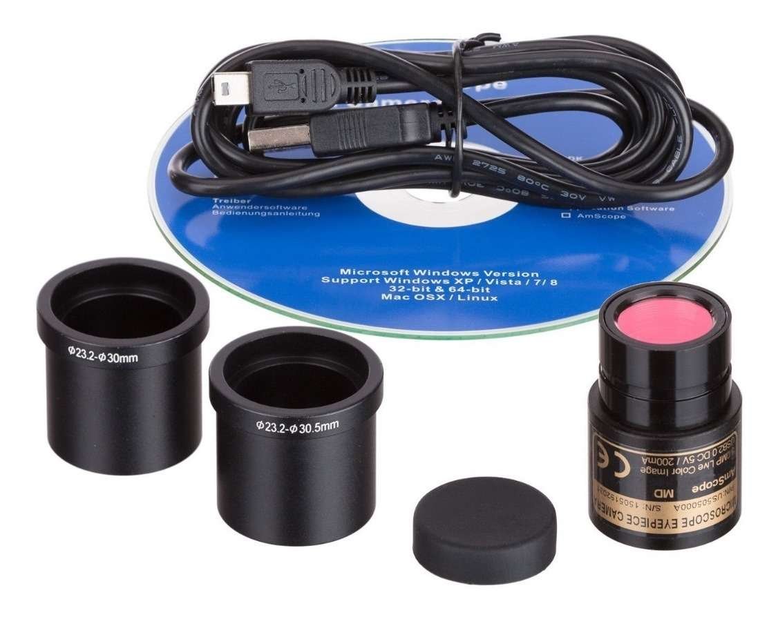 Cámara para Microscopio AmScope MD130 USB 1.3 MP