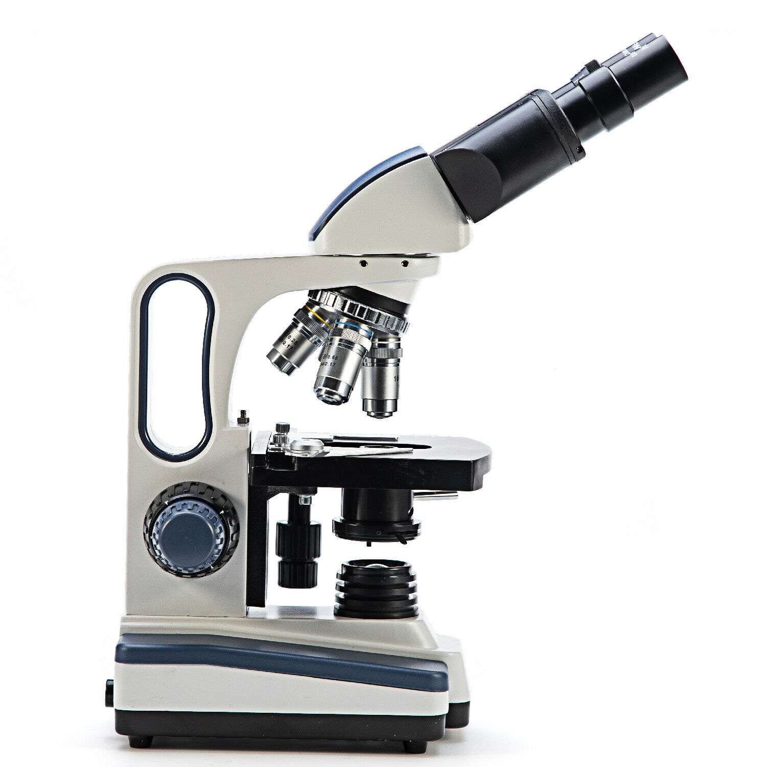 Microscopio de laboratorio Binocular compuesto 40x-2500x + camara 1.3 MP USB digital - Imagen 3