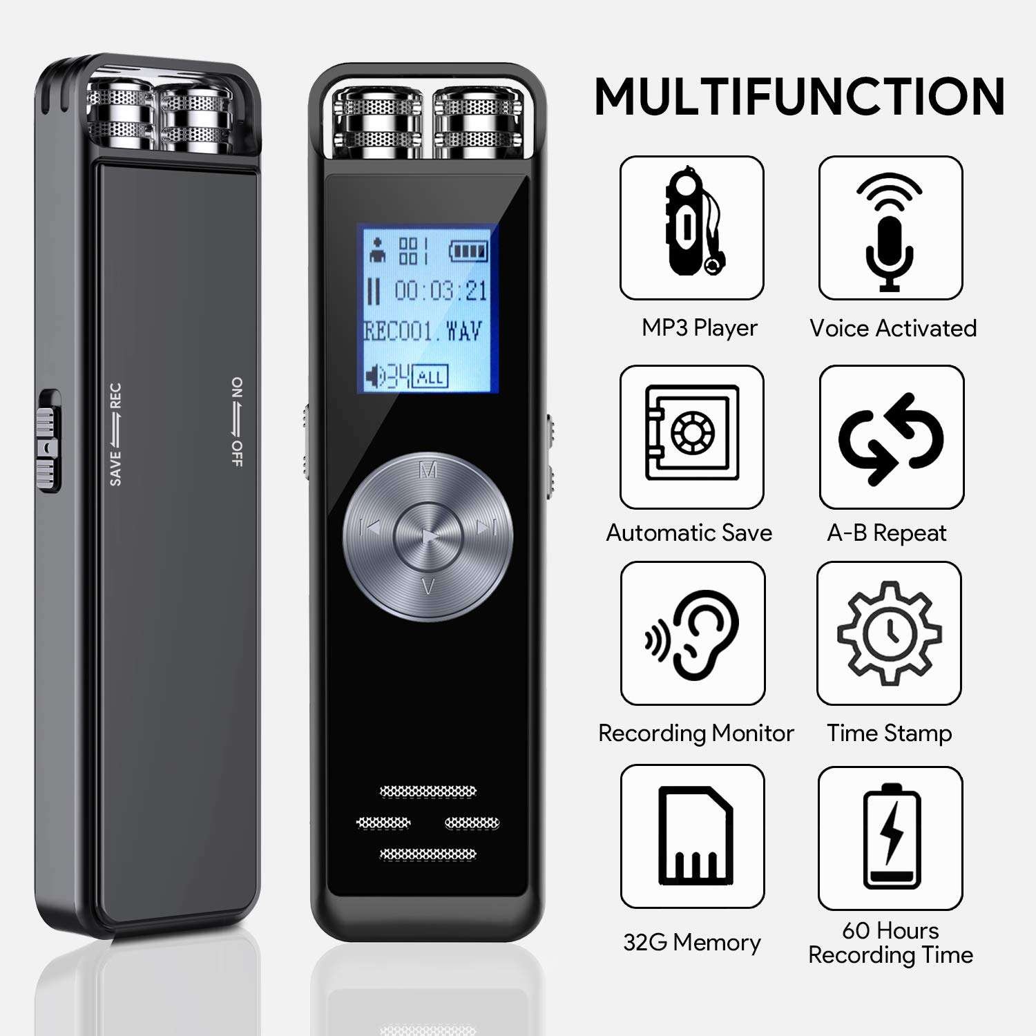Grabadora De Voz Digital 32 Gb - Imagen 3