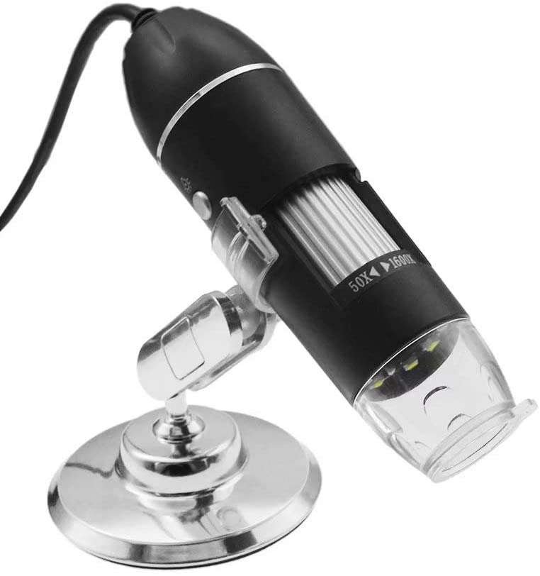 Microscopio Digital USB 1600X con Cámara Endoscopio 8 LED
