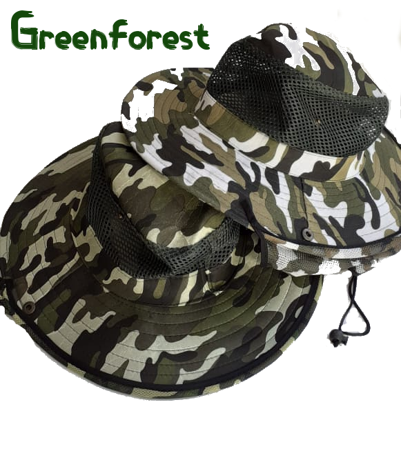 Sombrero Militar Camping Táctico Pavas Con Solapa - Imagen 3