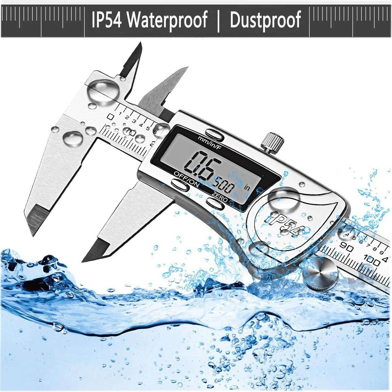 Calibrador Pie De Rey Digital Acero Inoxidable De 6 Pulgadas - Imagen 2