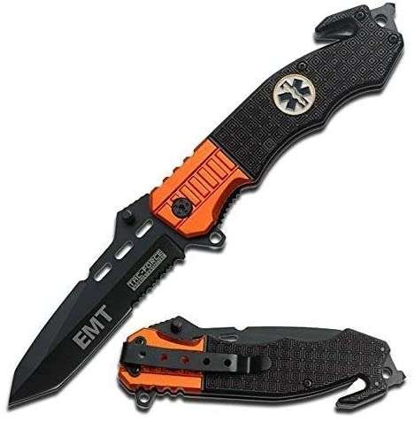 Navaja Cuchillo De Rescate Emt Ems Con Clip Tf-740em