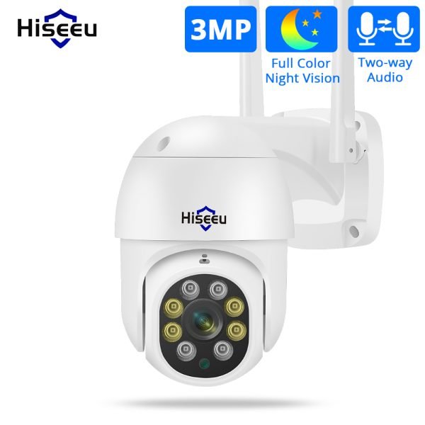 Cámara De Seguridad Inalámbrica De 3 Mp Hd Para Exteriores Hiseeu - Imagen 4