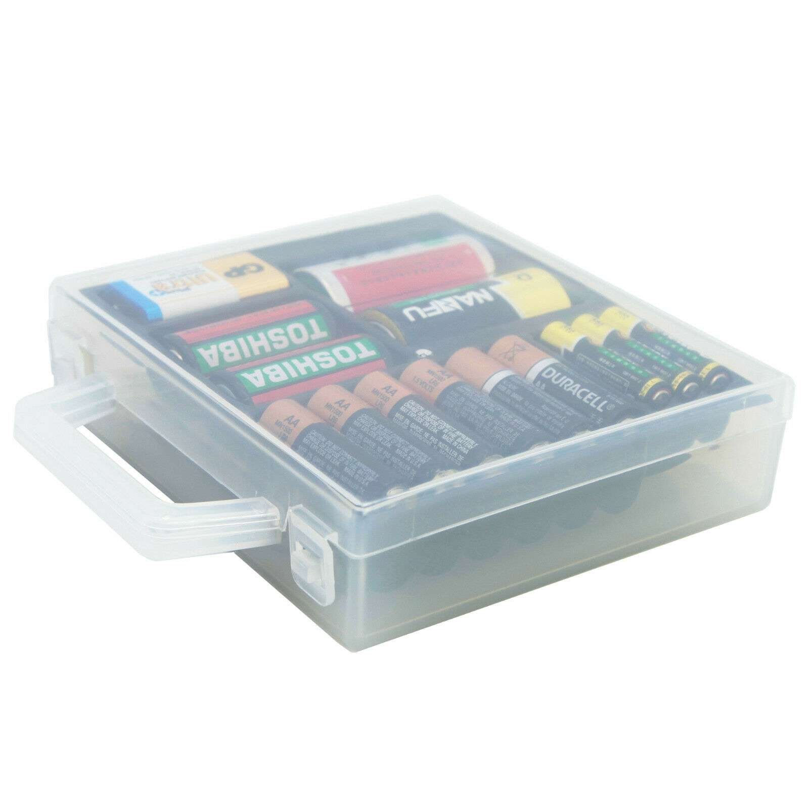 Estuche Caja Organizadora De Baterías Para Aa Aaa Cd 9v - Imagen 3