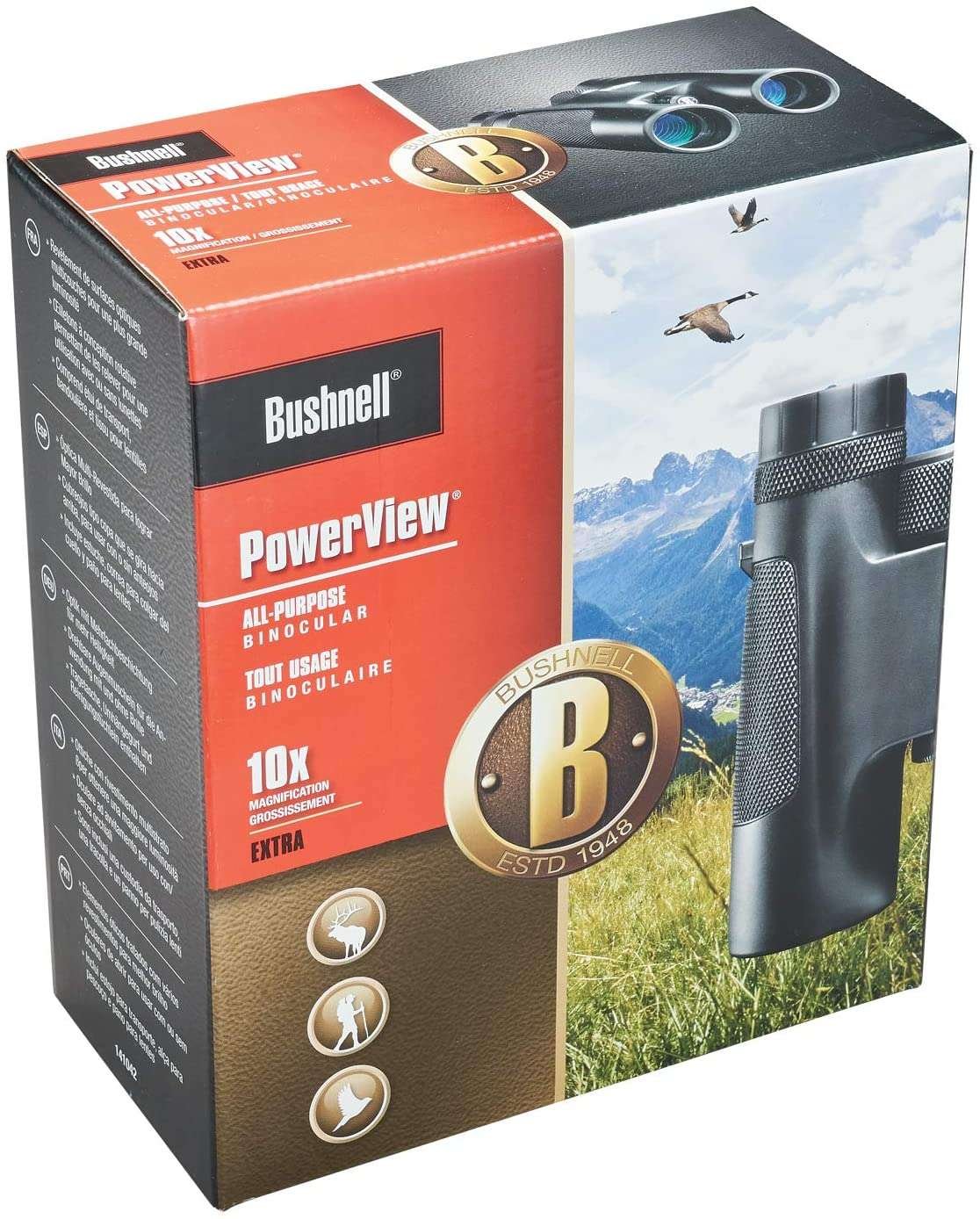 Binoculares 10x42 Bushnell Powerview Con Prisma Techo - Imagen 5