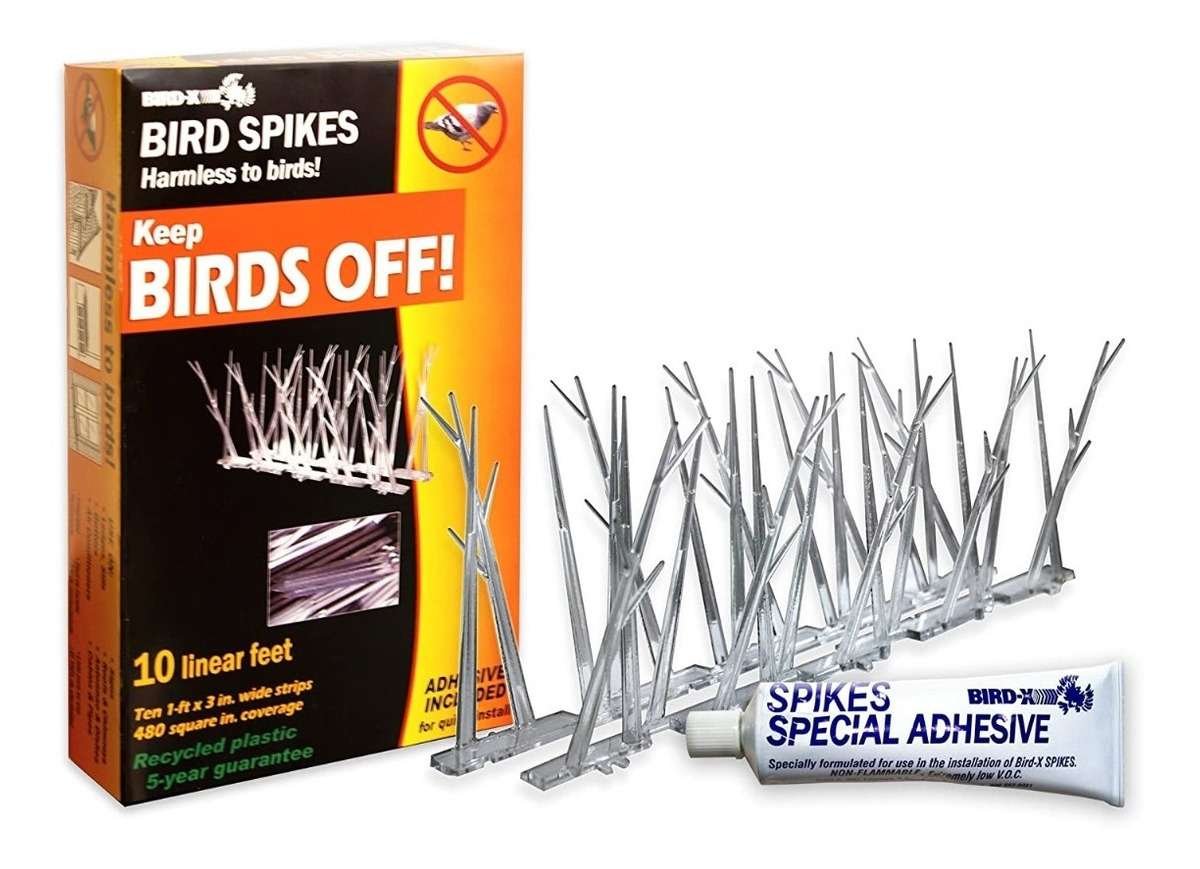 Juego De Púas Para Aves De Plástico Sp-10-nr Con Adhesivo