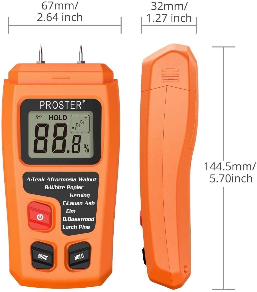 Medidor De Humedad De Madera Digital Portátil Lcd Proster - Imagen 6