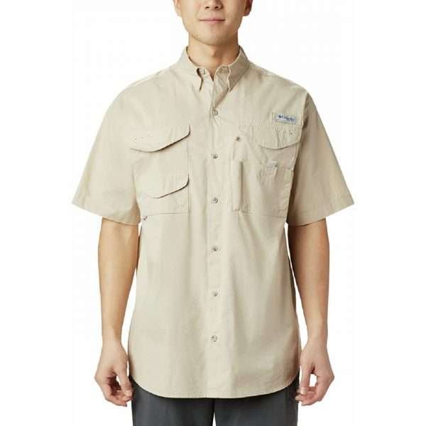 Camisa Columbia Bonehead Hombre Manga Corta – Beige