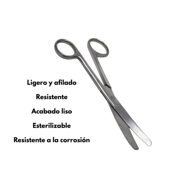 Tijera Quirúrgica Recta 14 CM Punta Roma - Imagen 3