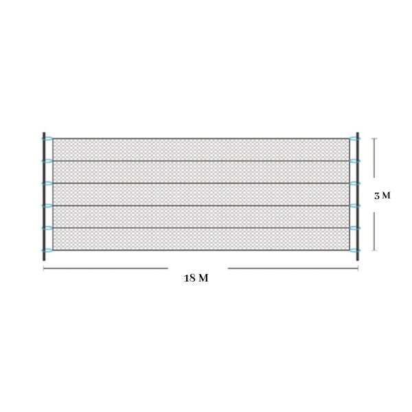 Red De Niebla 18 x 3 m, Ojo De Malla 20x20 mm (4 Bolsillos) - Imagen 4