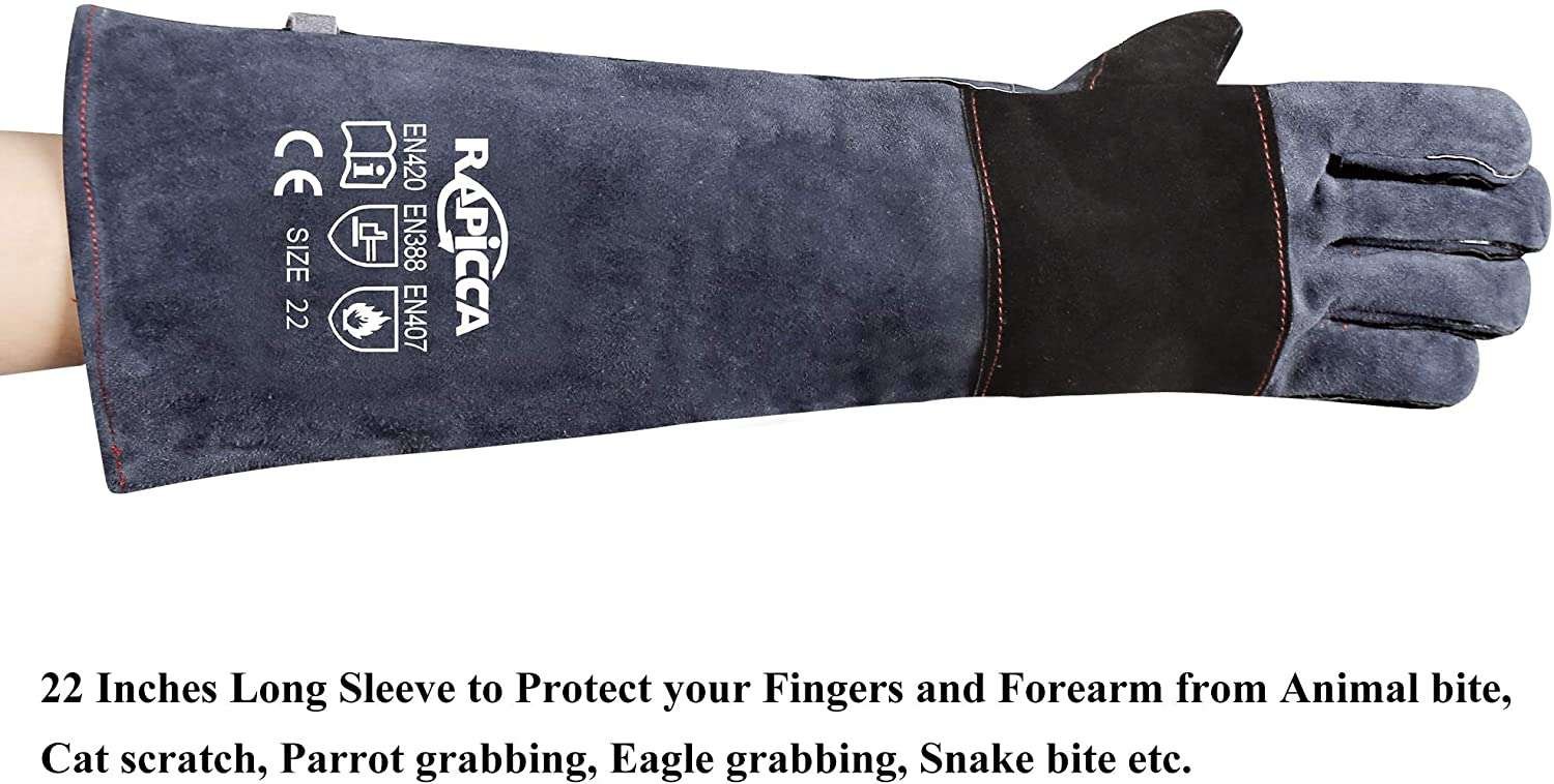 Guantes para Manejo de Fauna Rapicca Kevlar 60cm - Imagen 5