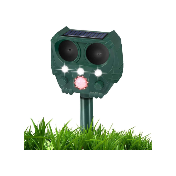 Ahuyentador Solar Ultrasonico Con Sensor De Movimiento