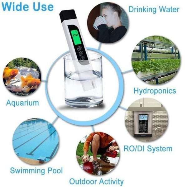 Medidor TDS, EC Y Temp 3 En 1 Prueba Pureza Del Agua Potable - Imagen 5