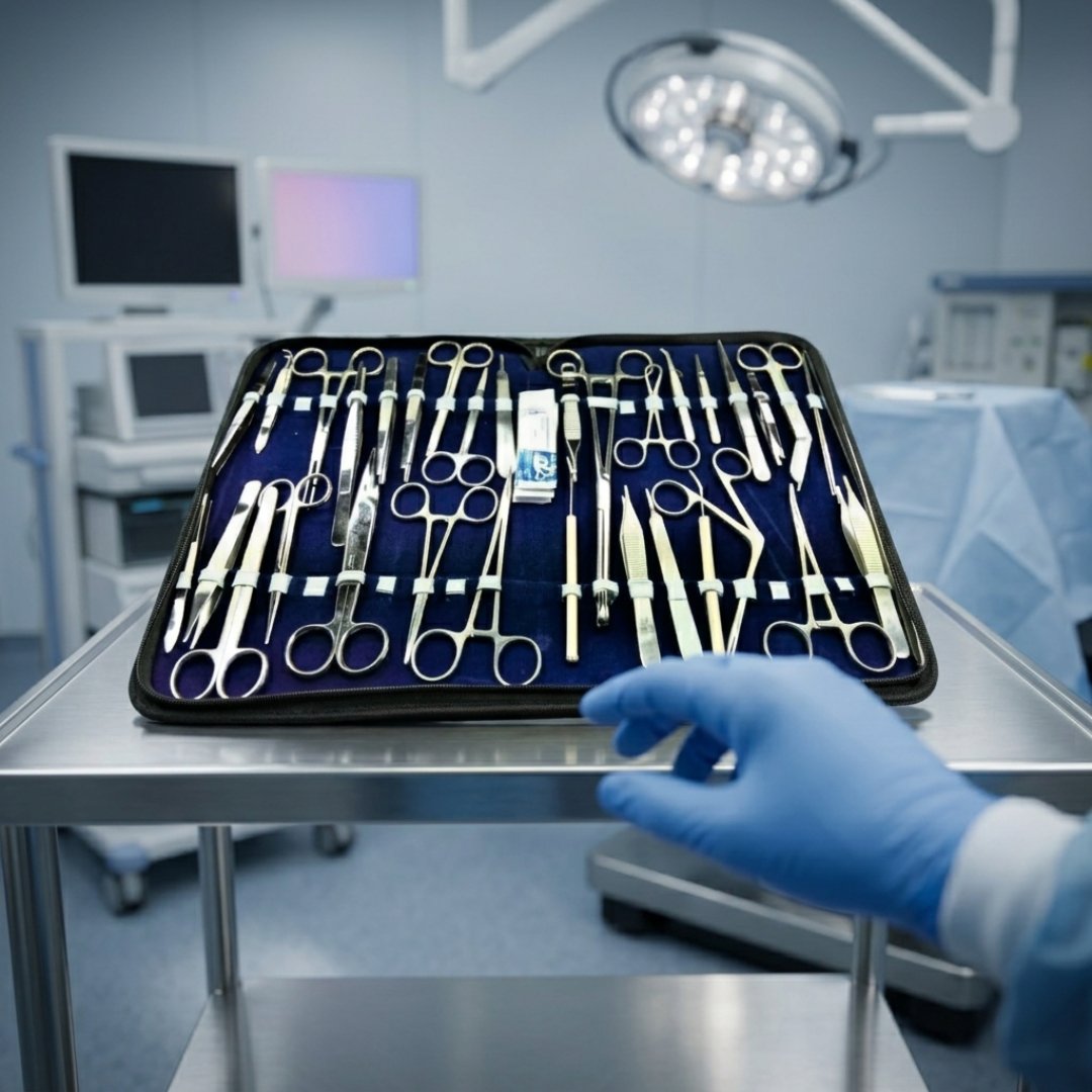 Kit de disección de 157 unidades para prácticas de anatomía, biología, botánica y veterinaria. Instrumental para laboratorio y formación académica.