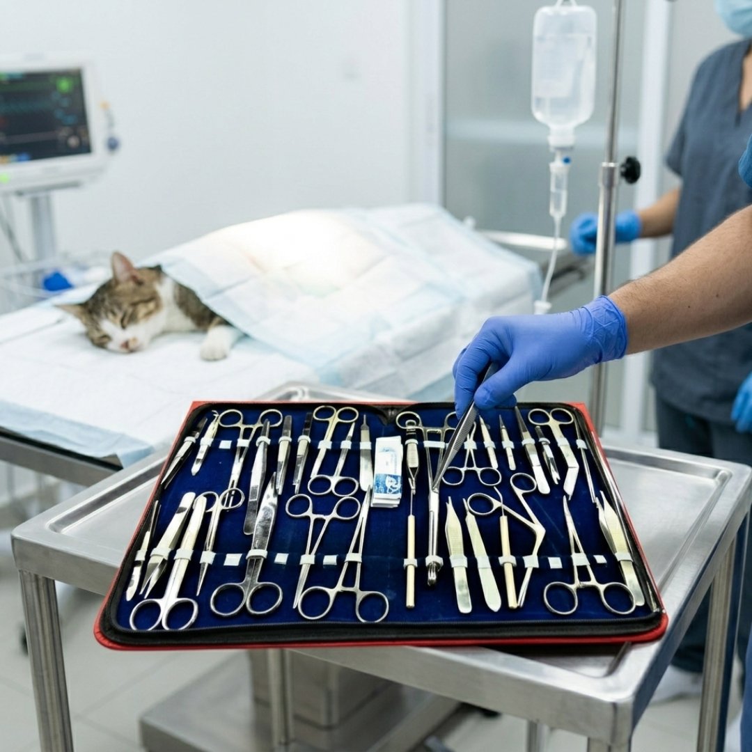 Kit de disección de 157 unidades para prácticas de anatomía, biología, botánica y veterinaria. Instrumental para laboratorio y formación académica.