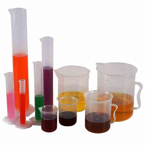 Kit Laboratorio, Probetas Y Beakers Plásticos Varios Tamaños - Imagen 2
