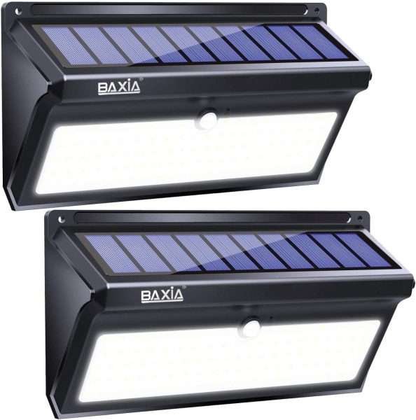 Luces Solares Con Sensor Movimiento 100 Led Exteriores 2 Und